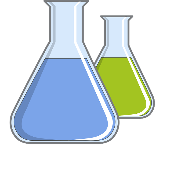 Chemistry: Flasks Clipart
